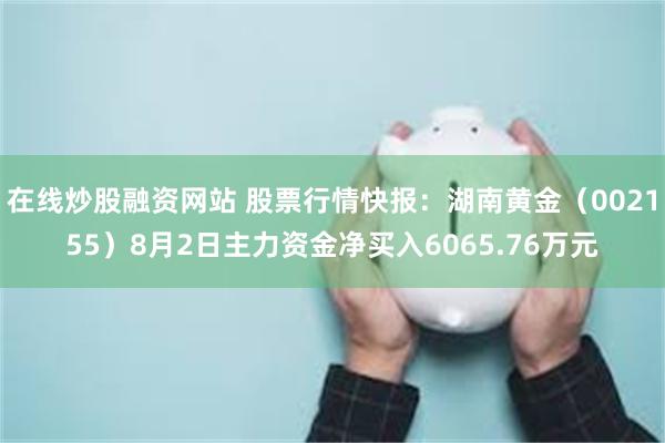 在线炒股融资网站 股票行情快报：湖南黄金（002155）8月2日主力资金净买入6065.76万元